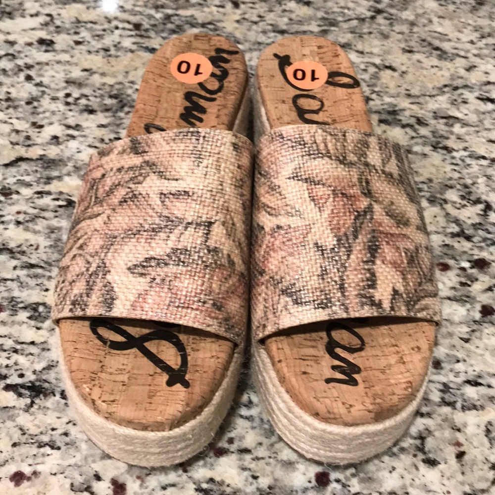 Sam Edelman Leaf Pattern Espadrilles - Picture 2 of 7